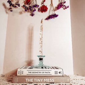 Vintage glass candle holders